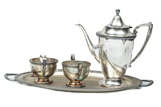 Melford Silver Plate Tea Service L 18''
