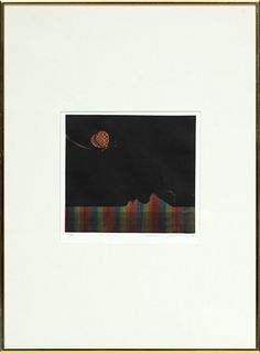 American Mezzotint In Colors On Wove Paper, Signed. C. 1974, H 21'' W 25''