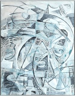 Jack Faxon, USA, 1936 - 10, Acryllic On Board C. 1971, Abstract, H 31'' W 24''