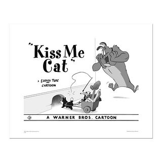 "Kiss Me Cat" Numbered Limited Edition Giclee from Warner Bros. with Certificate of Authenticity.
