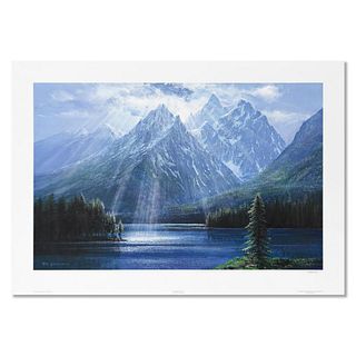 Peter Ellenshaw (1913-2007), "Splendor of The Tetons" Limited Edition Lithograph, Numbered and Hand Signed with Letter of Authenticity.