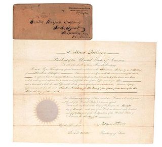 Kenton Harper, Presidential Appointment Signed by Millard Fillmore & Daniel Webster 
