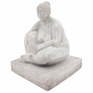 SALVADOR JARAMILLO, Sin título, Firmada y fechada 1985, Escultura en mármol, 22 x 17 x 17 cm