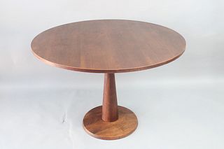 Mid Century Modern Round Dining Table Hourglass Pedestal Base