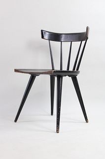 Black Wood Paul McCobb Chair for Planner Group, Mid Century Modern