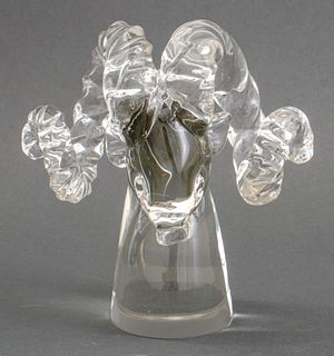 Cartier Ram Head Crystal Figure
