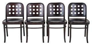 Josef Hoffmann Thonet Side Chairs, 4