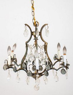 Louis XV Style Cage Form Six Light Chandelier