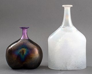 Bertil Ballien Kosta Boda Glass Bottle Vases, 2