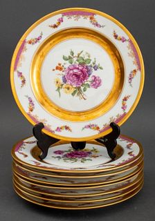 Rosenthal Porcelain King's Rose Luncheon Plates, 8