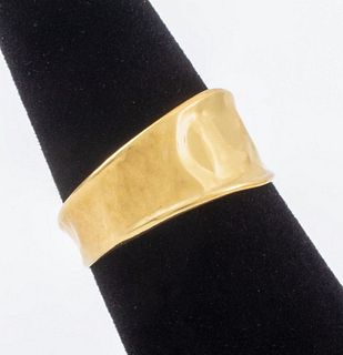 Milor Italian 14K Yellow Gold Texture Ring