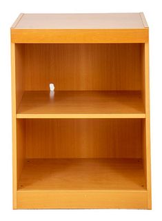 Danish Modern Maple Shelves Side Cabinet