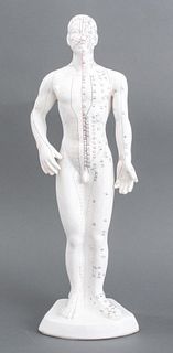 Chinese Ceramic Acupuncture Figure, Male