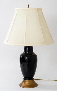 Black Ceramic Vasiform Lamp