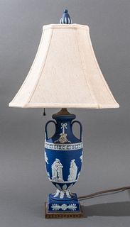 Wedgwood Blue Jasperware Table Lamp
