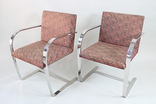 Pair of Bauhaus Mies Van Der Rohe Brno Chairs for Knoll