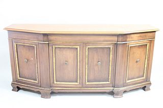 French Style Wooden Sideboard Buffet w/Gold Trim