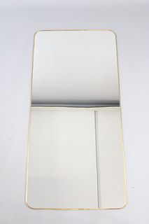 Large Minimalist Full Length Mirror, Thin Brass Frame, 1 of 2