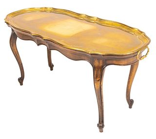 Louis XV Style Oak Butler Tray Top Low Table