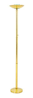 Tall Brass Torchiere Floor Lamp
