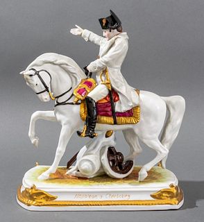 Scheibe-Alsbach Porcelain Statue of Napoleon