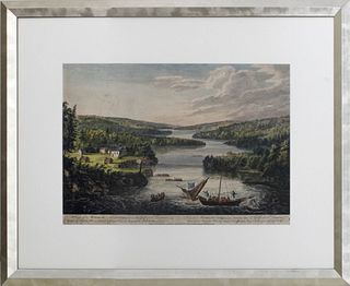 After Hervey Smyth "A View of Miramichi" Etching