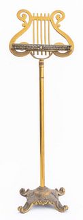 Brass Lyre-Form Music Stand