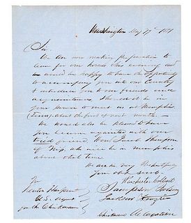 Kenton Harper, Letter from Chickasaw Tribal Leaders Welcoming Harper, May 19, 1851 