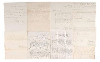 4th United States Cavalry, Collection of Documents Signed by Civil and Indian War Heroes, Including Eli Long & Elmer Otis 