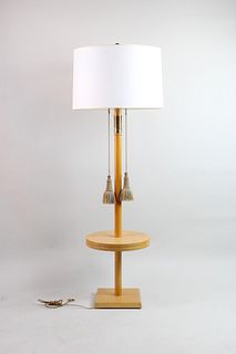 Mid Century Modern Tommi Parzinger Floor Lamp, Tassle Pulls