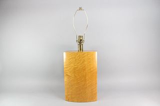 Mid Century Modern Birdseye Maple Table Lamp, Modernist
