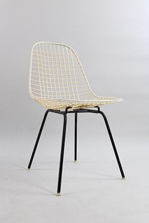 Herman Miller Eames Wire Bikini Chair, Black & White