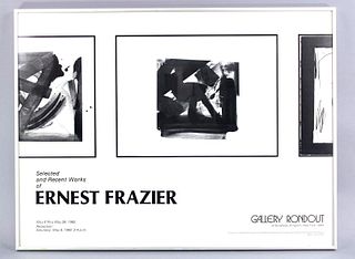 Ernest Frazier Exhibition Poster 1982, Rondout Gallery Kingston NY