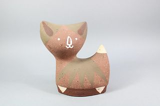 Thomas Hellstrom Ceramic Cat Sculpture for Nittsjo