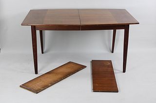 Barney Flagg Drexel Parallel Walnut Dining Table with Leaves
