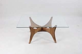 Adrian Pearsall Style Mid-Century Wood Coffee Table