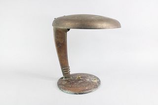 Art Deco Cobra Desk Lamp, Norman Bell Geddes