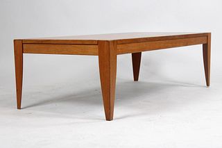 Teak Mid-Century Modern Danish Coffee Table with Triangular Legs
