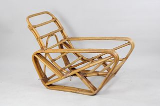 Paul Frankl Style Bent Bamboo Kosuga Lounge Chair