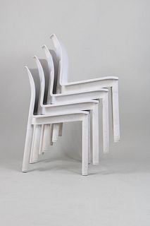 4 Postmodern Kartell Chairs Designed by Anna Castelli-Ferrieri
