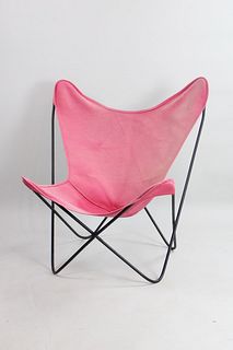 Mid Century Modern Hardoy Canvas Butterfly Chair