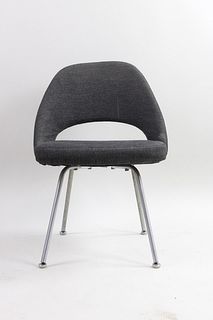 Mid Century Modern Grey Saarinen Armless Chair