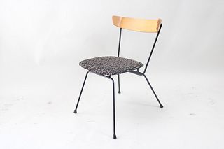 Mid-Century Modern Clifford Pascoe Iron & Wood Dining Chair