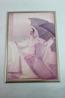 Diana Vreeland Portrait by William Acton, Large Framed Poster Print