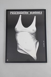 Jakub Erol Taming of the Shrew 1988 Polish Movie Poster Art Print, Framed