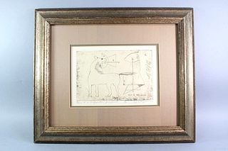 Framed Modern Print, "Configuration for a Lovecall", Signed