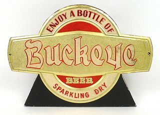 1943 Buckeye Beer Composite Sign Toledo Ohio