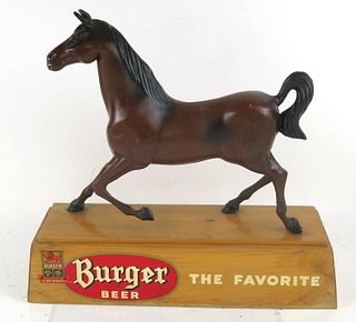 1960 Burger Beer "The Favorite" Sign Cincinnati Ohio