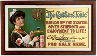 1921 Centlivre Brewing Nurse Lithograph Fort Wayne Indiana