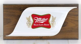 1985 Miller Genuine Draft Beer Plastic Sign Milwaukee Wisconsin